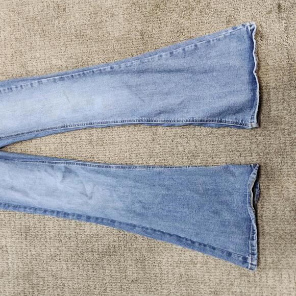 Garage Jeans Blue Flare Pockets Women’s Size 00 - Picture 6 of 9